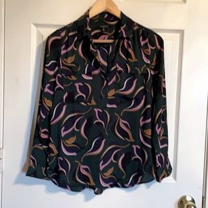 Ann Taylor multi color petite blouse